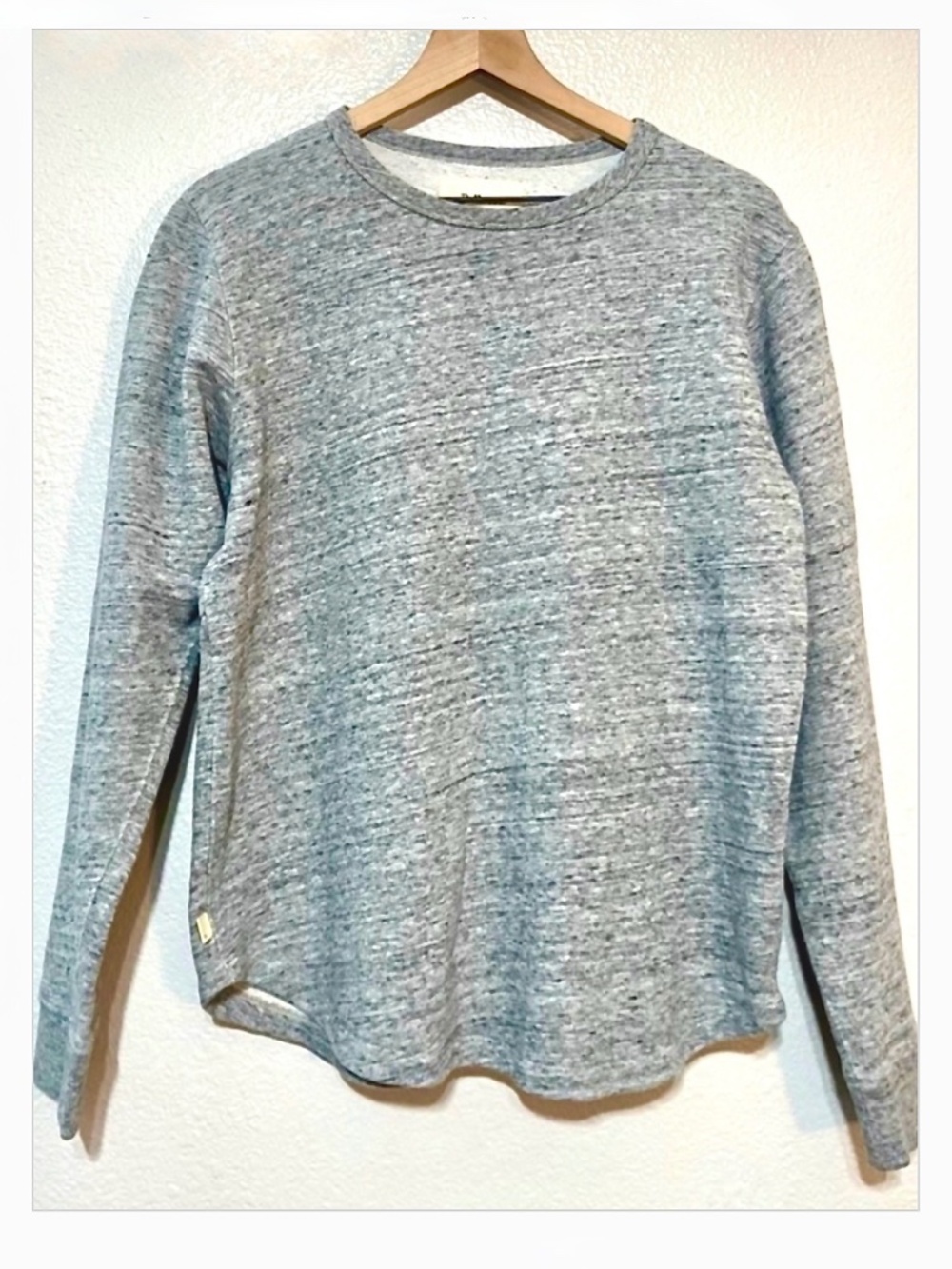 Bellerose Gray Rounded Hem Sweatshirt Small